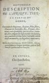 TRAVEL  LEO, JOHANNES, Africanus. Historiale Description de l'Afrique, Tierce Partie du Monde. 1556. Lacks the 5-leaf table of content